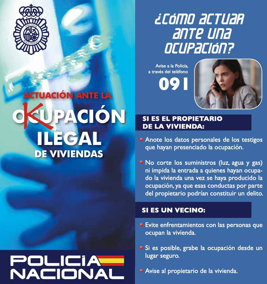 ACUACION ANTE LA OKUPACION ILEGAL DE VIVIENDAS